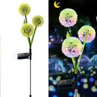 outdoor solar lights pack solar garden lights with bigger lily flowers waterproof 7 color changing outdoor lights
