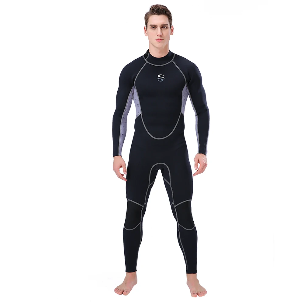 

New one-piece diving suit Men's slinx long sleeved sunscreen surfing snorkeling suit 2mm jellyfish suit