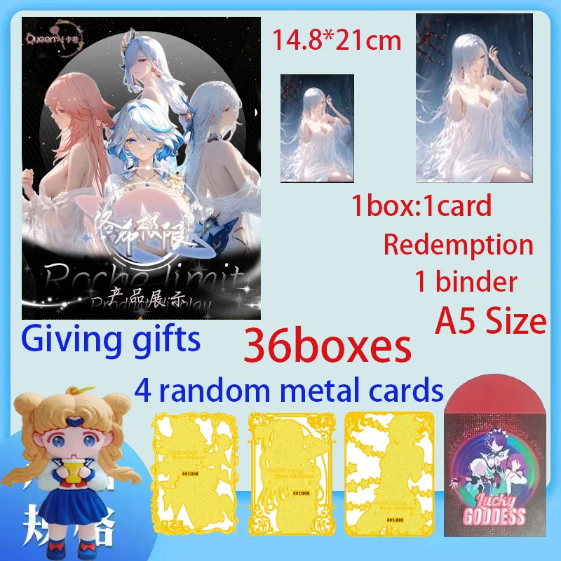 Новейшая коллекционная карта Roche Limit A5 размера Goddess Story Waifu Yae Miko Nami Hutao Booster Box Doujin Toys
