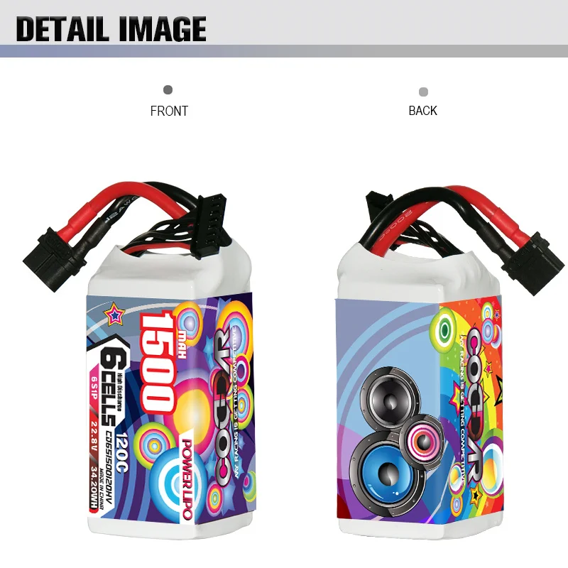 

CODDAR 1500MAH 6S 22,8 V 120C LIHV легкая модель самолета гоночного БПЛА литиевая батарея