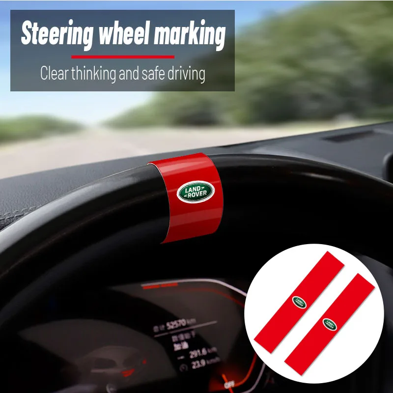 2Pcs Car Steering Wheel Direction Stickers National Flag For Land Rover Freelander L2 LF Range Evoque Discovery L319 L462 - купить по