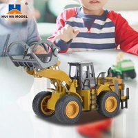 huina 1914 140 high simulation alloy model static cars model of alloy wood grabber vehicle car toys for boys decor collection