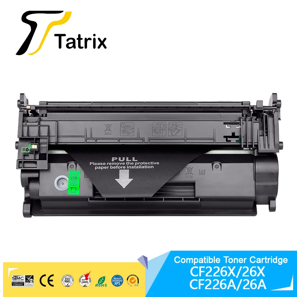 

Tatrix 26X CF226X HP26X 26A Compatible Laser Black Toner Cartridge for HP Printer LaserJet Pro MFP M426fdw with Premium Quality