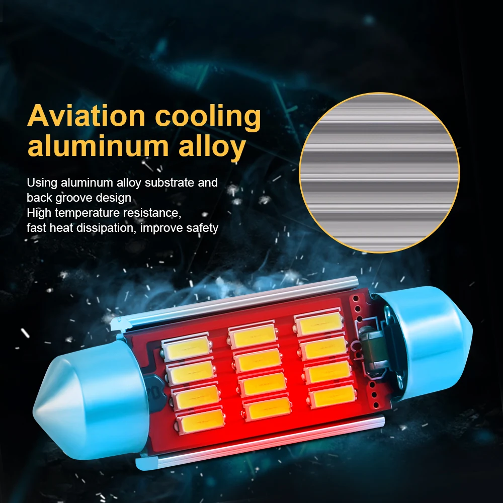 10 шт. Canbus Новинка IC 12 В C5W C10W Светодиодная лампа 31 мм 36 39 41 Автомобильная фестоновая