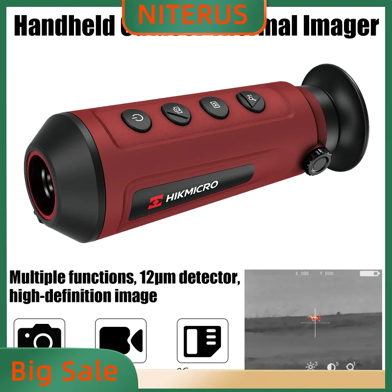 

Hikmicro тепловой Монокуляр LE10/LE15 IP67 WiFi 970 м для ночного видения Охота Кемпинг