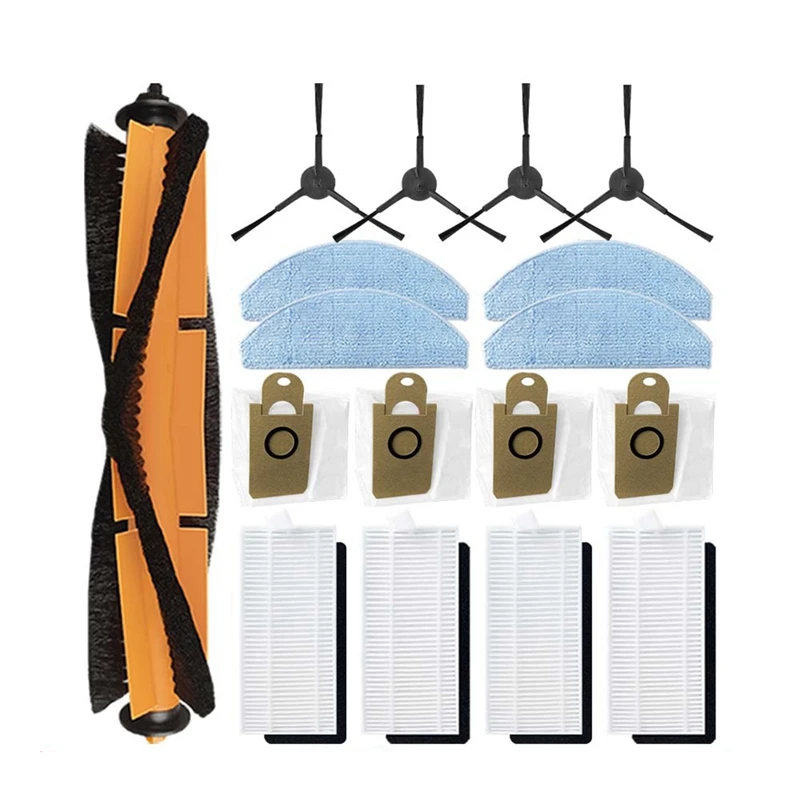 

Запасные части для робота-пылесоса LIECTROUX M200, основная боковая щетка, фильтр НЕРА, насадка для швабры, мешок для пыли