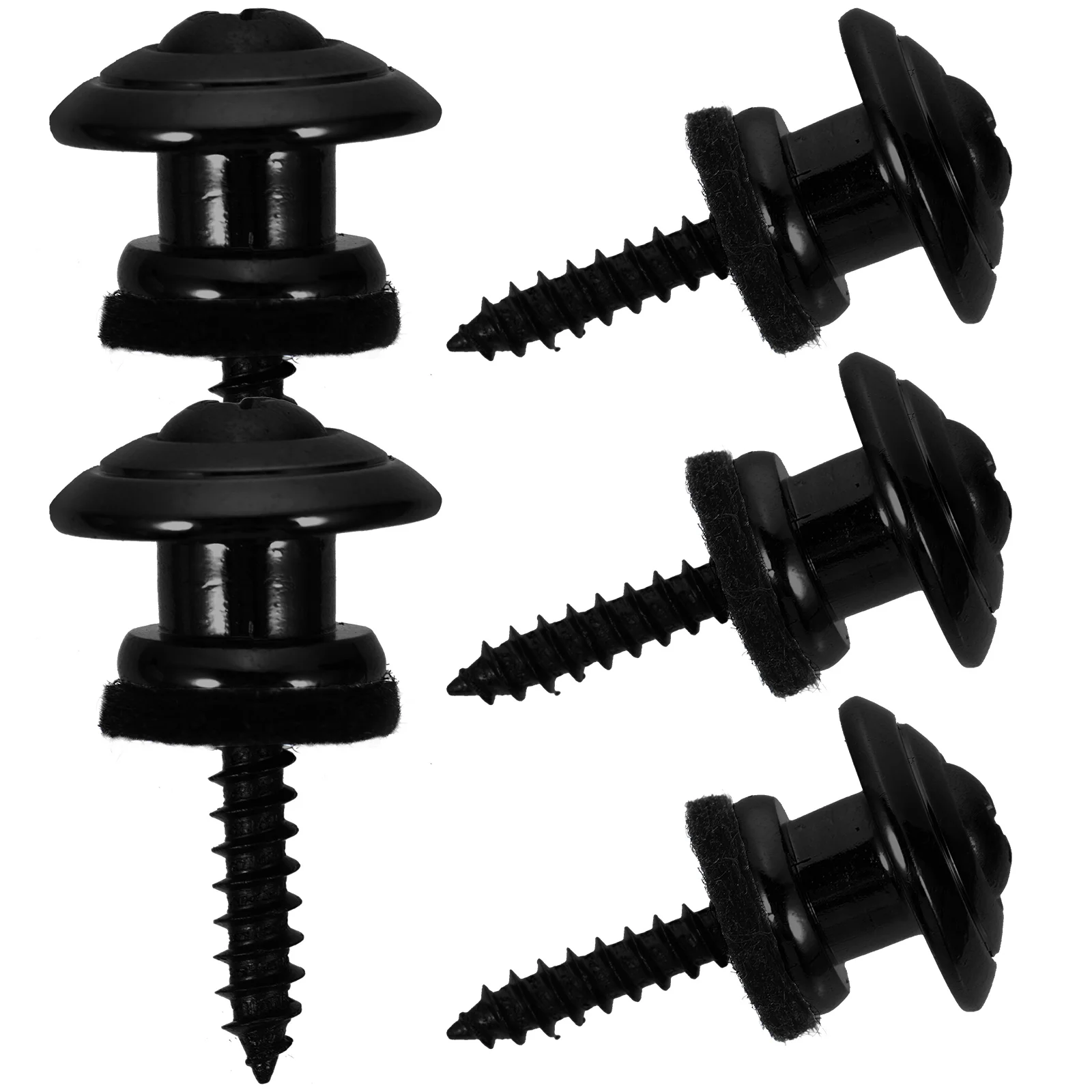 

5 Pcs Mushroom Kits Bass Belt Lock Metal Buttons Strap Lock Guitar Guitar Set Guitar Strap Button Holder Guitar Strap Nails