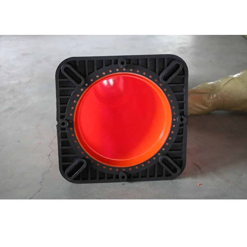 Индивидуальный логотип Оранжевый дорожный конус из ПВХ Высокая видимость