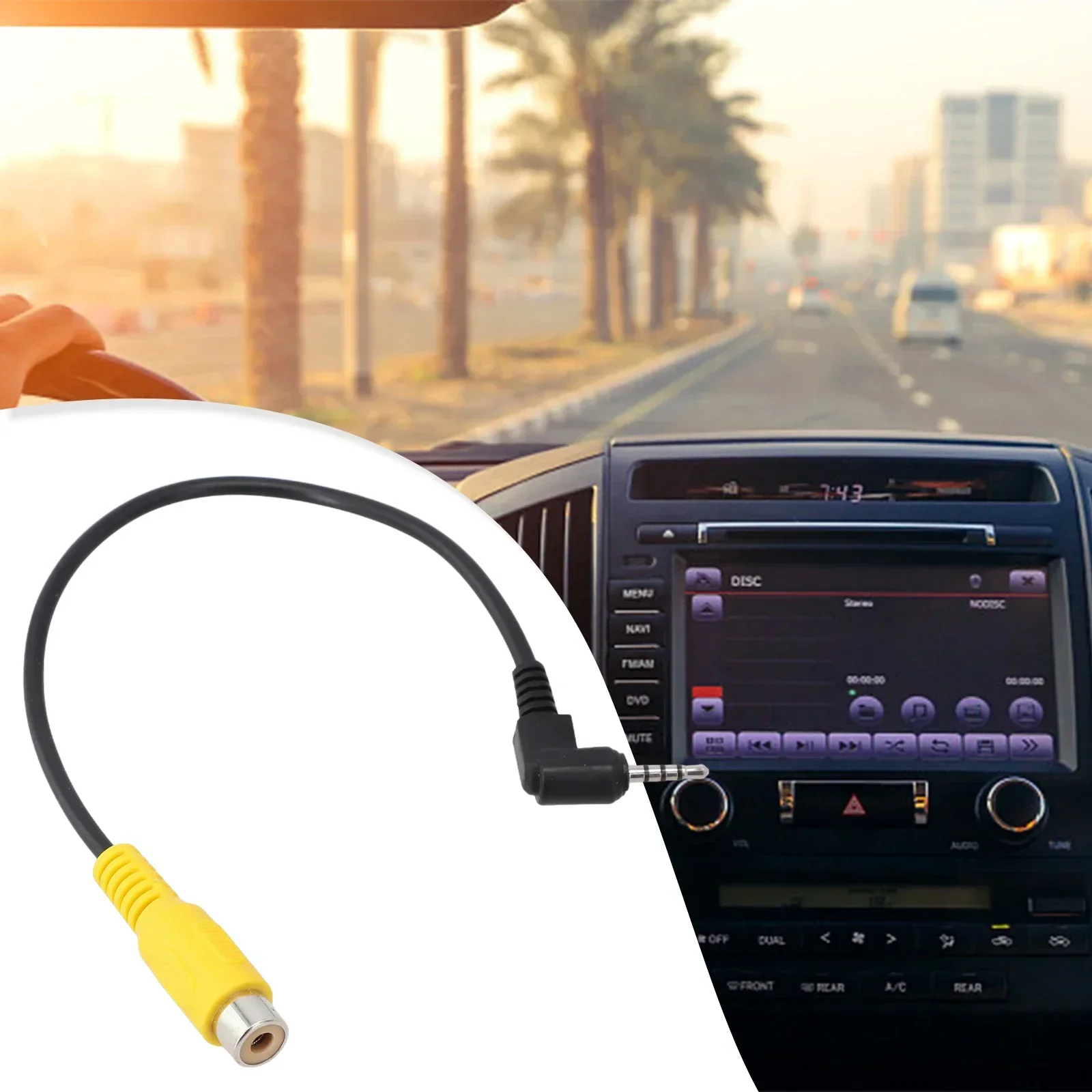 Автомобильный AV-входной преобразователь кабель заднего вида видеорегистратор