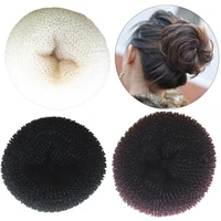 10 pcsset hair bun maker solid color soft flexible portable durable make hair bun convenient elastic easy to use hair rope hair