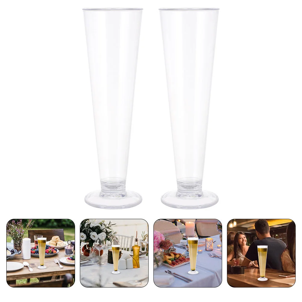 

2pcs Acrylic Beverage Storage Cups Cups Simple Cups Beverage Containers
