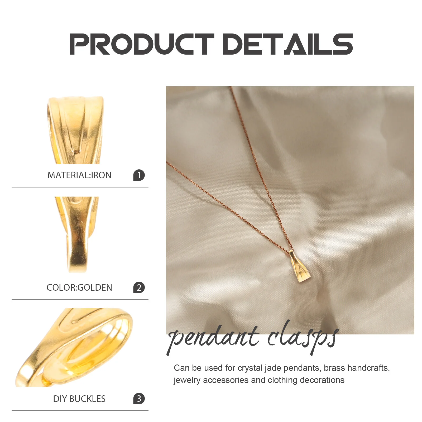 Accessories Bracelet Clasps Jewelry Making Bail Charm Connecting Buckles Lobster Necklace