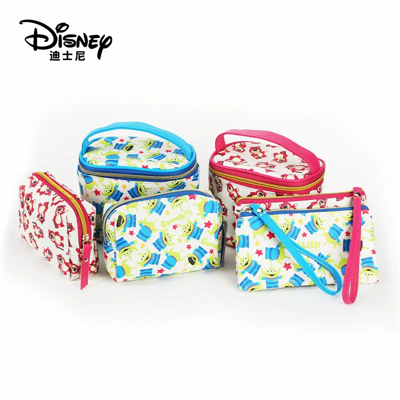 2022 New Disney Lady Strawberry Bear Cute Portable Makeup Portable Waterproof Cosmetic Storage Pouch