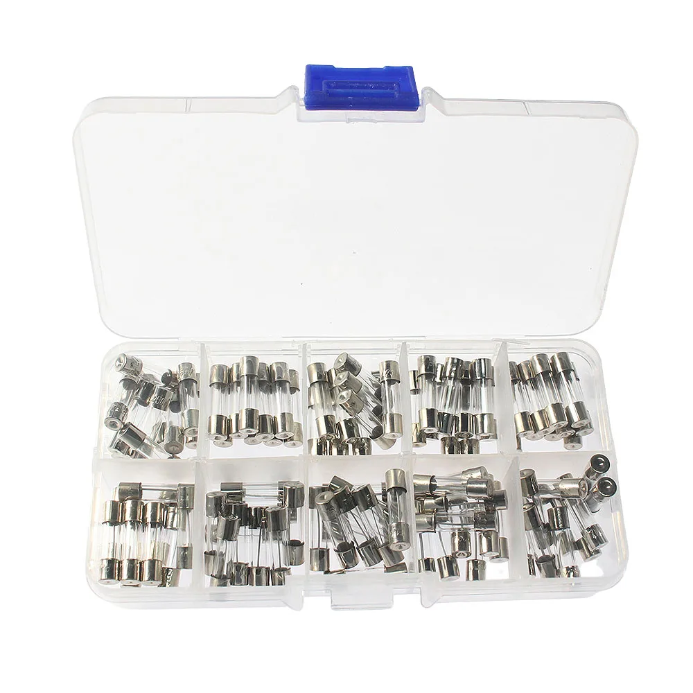 

5x20mm Glass Fuse Fast Blow Fuse Assortment Kit, 0.5A~30A 250V Quick Blow Fuse 0.5A 1A 2A 3A 5A 8A 10A 15A 20A 30A