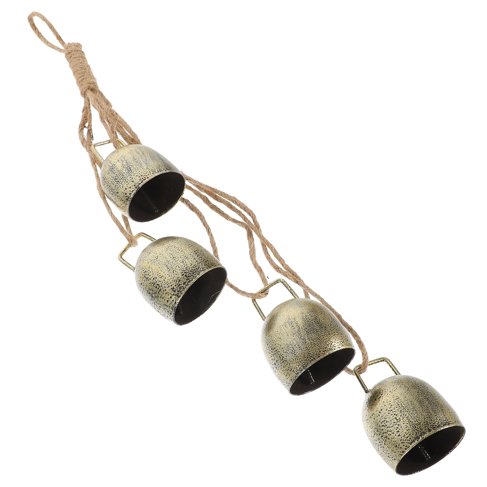 

Cow Bell Rustic Style Bells Vintage Doorbell Rope Metal Hanging Christmas Decorations