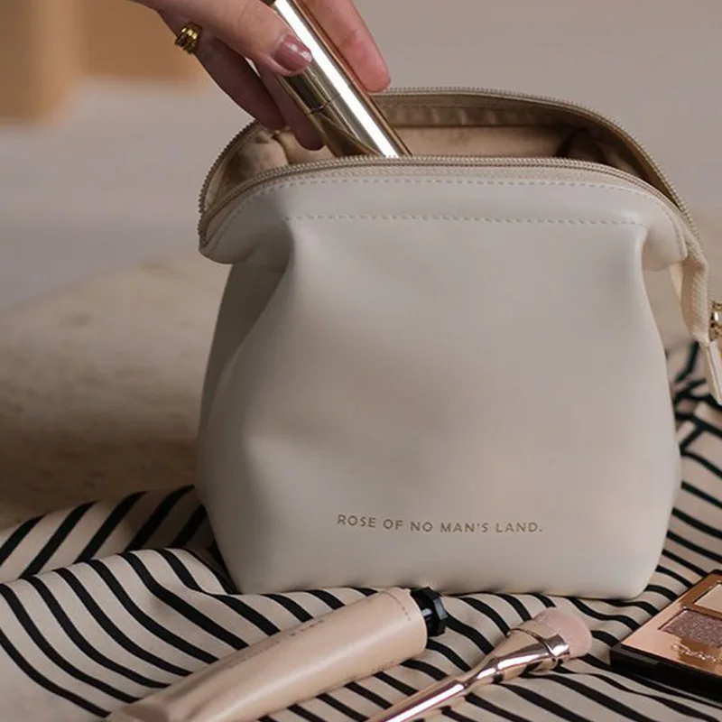 

Mini Cosmetic Bag Makeup Storage Organizers Female Fashion PU Bag Lipstick Small Change Storage Bags Travel Storage Organization