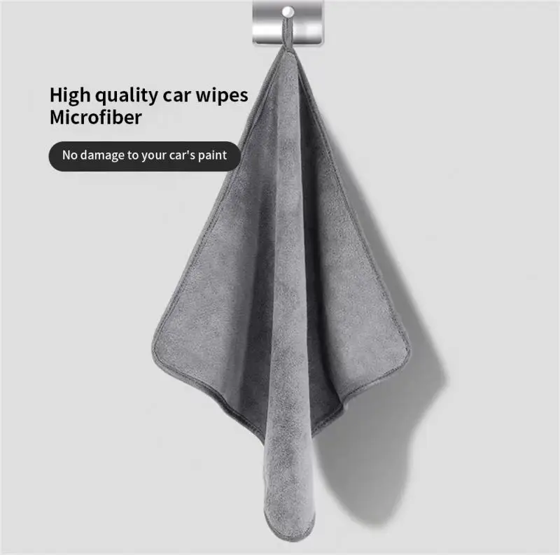 

New Microfiber Double-sided Car Washing Towel Drying Cloth Hemming Car Care Cloth Detailing Car Wash Towel Car Wash Cloths