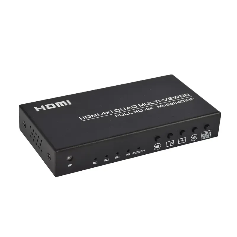 FJ-401HF Fjgear 4-портовый 4K квадро-мультивьювер 4 входа 1 выход, Plug-and-play, 1 экран на 4 устройства, квадро-сплиттер (art.: 3920dc6b73837) - 3920dc6b73837