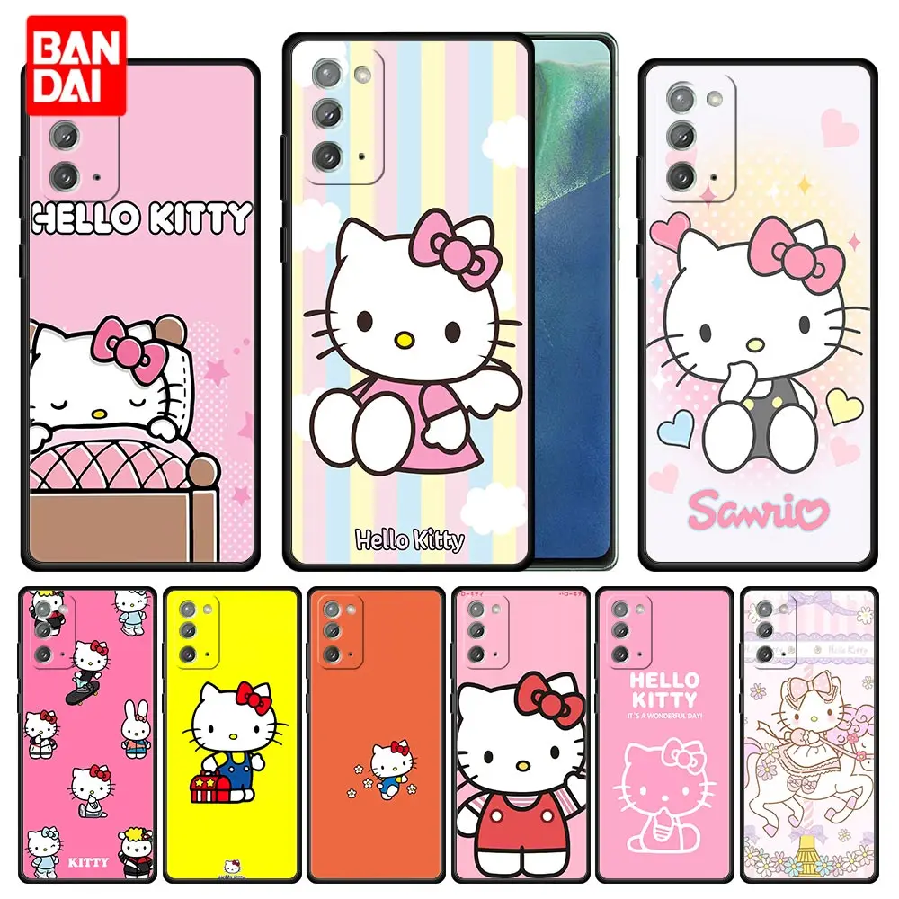 

Hello Kitty Anime Case for Samsung Galaxy Note 20 10 9 8 S21 S20 FE Plus Ultra Lite 4G 5G Full Style Phone Thin Casing