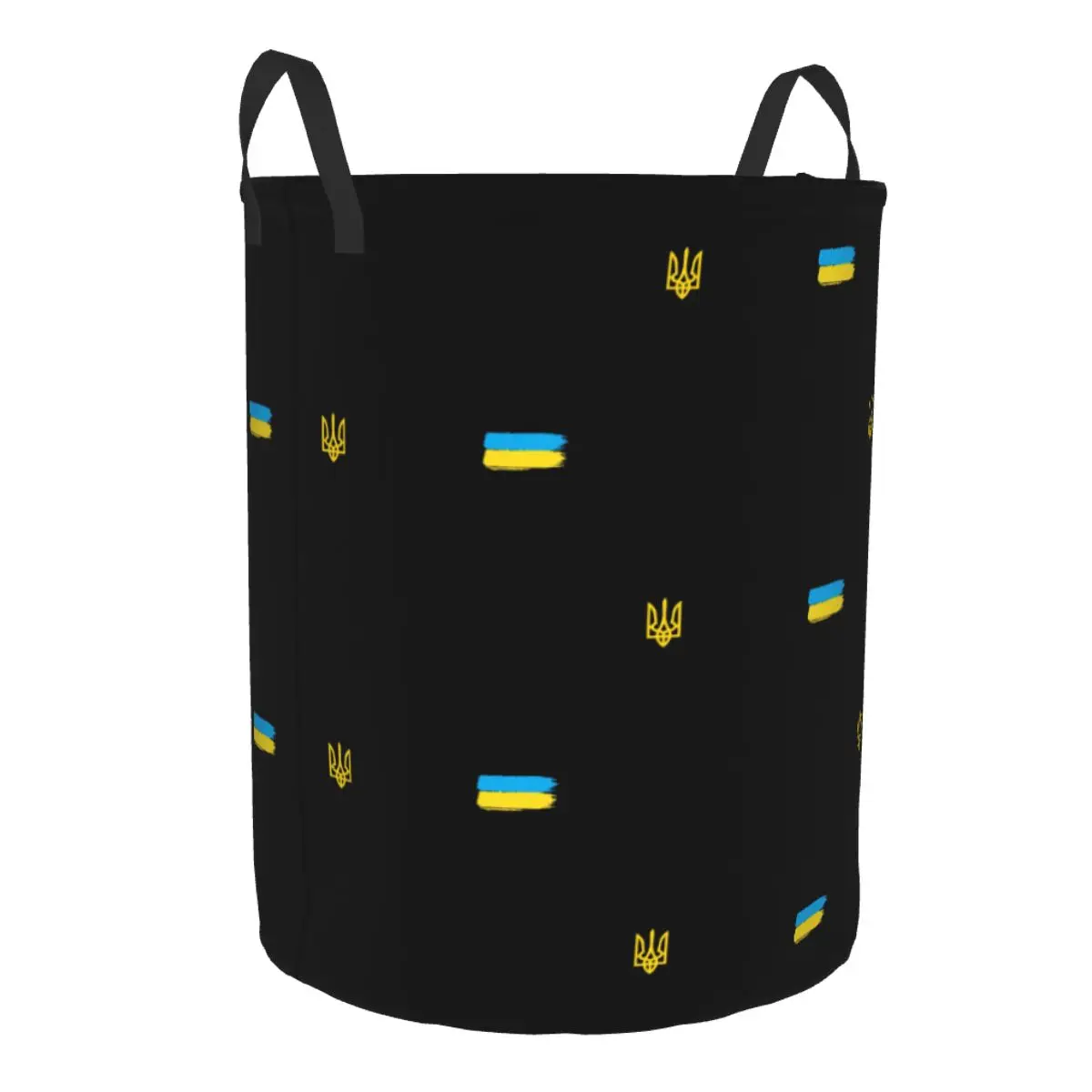 Детская корзина для белья в полоску с украинским флагом