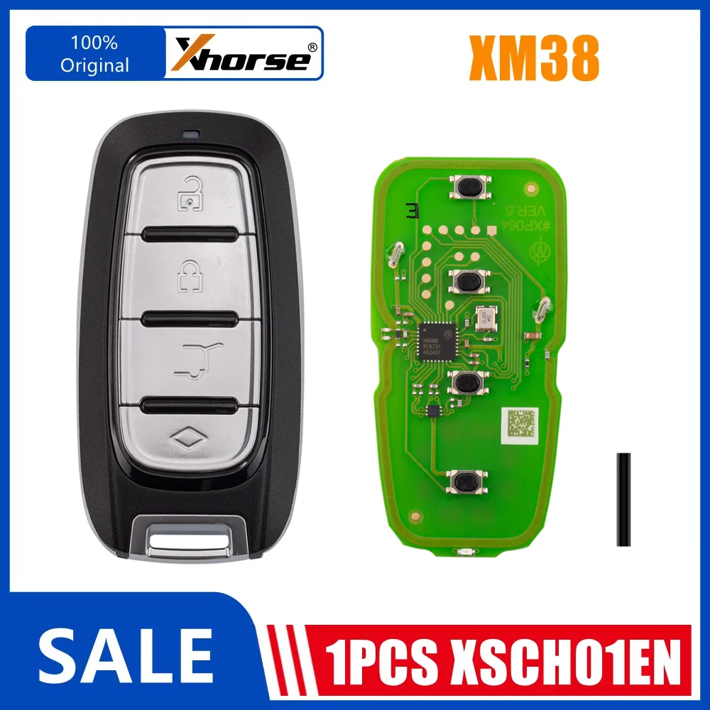 

Цельный универсальный смарт-ключ XHORSE XSCH01EN KE.LSL Style XM38, используемый для программатора ключей XHORSE VVDI
