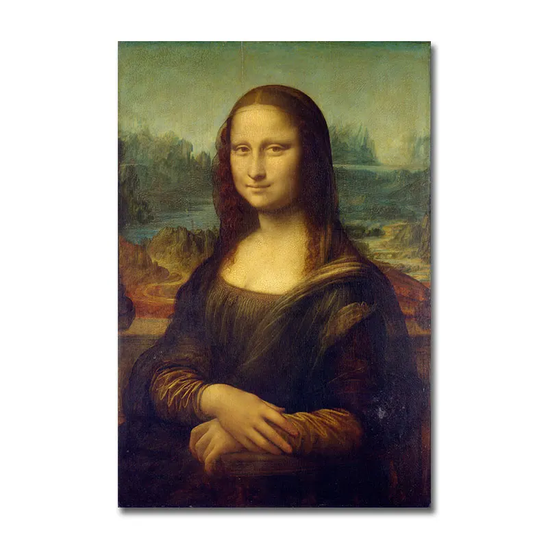 

Leonardo Da Vinci The Mona Lisa Smile Oil Painting on Canvas handmade Wall Picture Famous Art for Living Room Cuadros