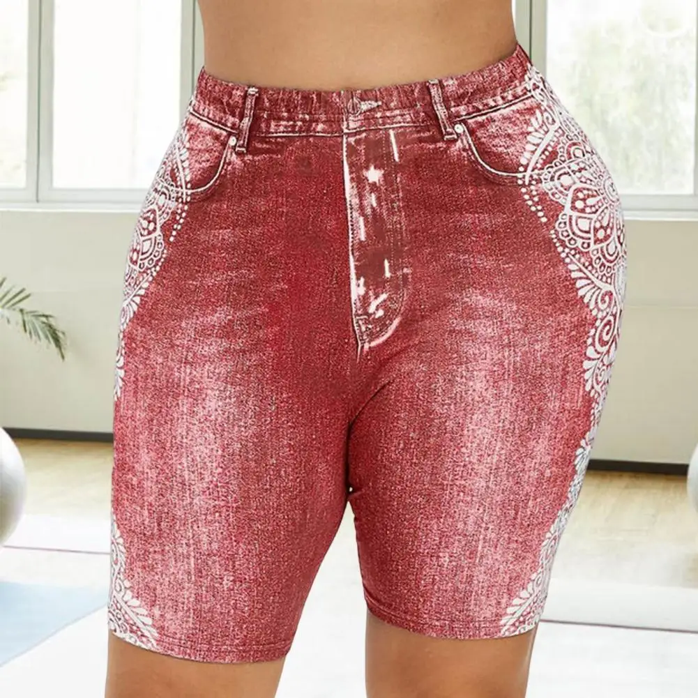 

Prints Ladies Pants No Shrinkage Summer Printed Sports Bottoms Shorts No-fading Soft Summer Women Shorts Female Clothing
