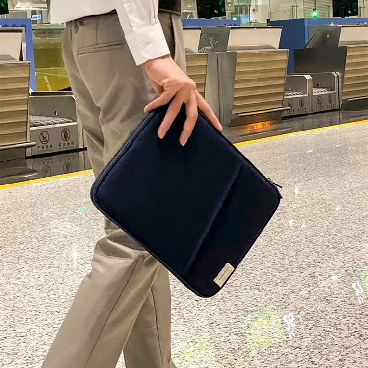 Multifunction Tablet Bag Office Worker Phone Notebook Ipad Organize Briefcase Travel Shockproof Storage Clutch Accessories Items