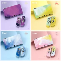 for nintendo switch oled accessories protective holding cover shell ns game host console tpu all inclusive soft protection case