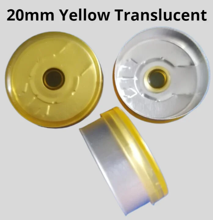 Пластико-алюминиевые крышки SUNNYPK 20 мм, 200 шт., разноцветные