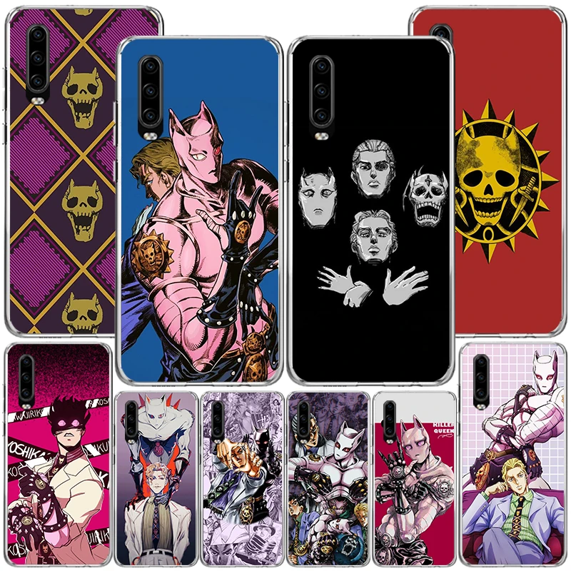 JoJo Adventure Killer Queen Phone Case For Huawei P40 P30 P20 P10 Lite Mate 20 10 Pro P Smart Z Y5 Y6 Y7 Y9 Personalized Print C
