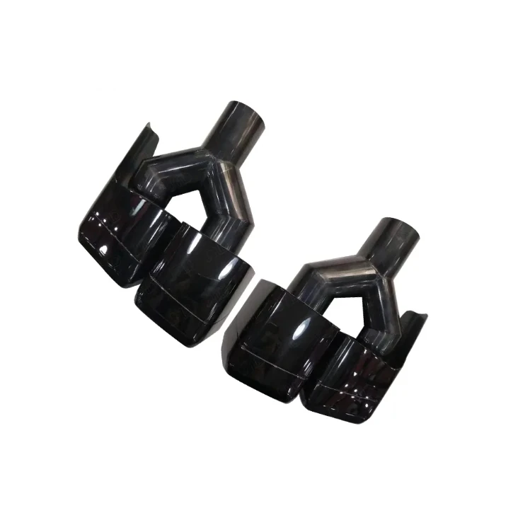 Xinaote из нержавеющей стали двойной глушитель Y черные насадки для Mercedes Benz W218 AMG