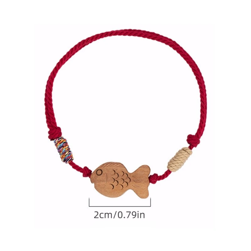 Браслет KIKI Lucky Fish браслет регулируемого размера ручной работы для запястья