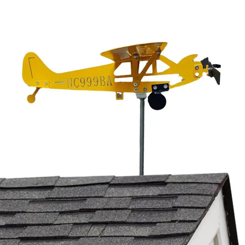 

Ветровой 3d-спиннер для самолета, уличный указатель направления ветра на крыше, мельница для украшения дома и сада