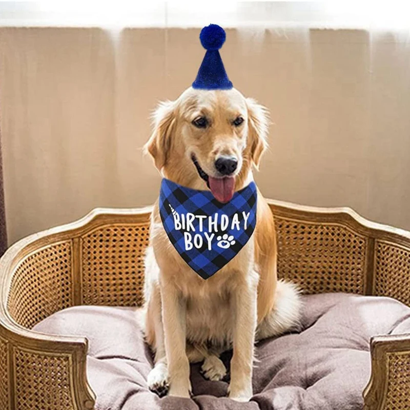 Акция! Товары для вечеринки на день рождения с собакой бандана-шарф номером | Дом