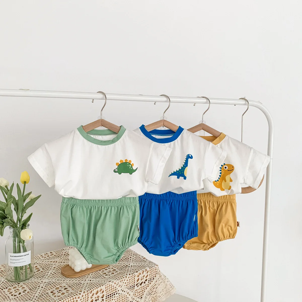 Baby Clothing Summer Baby Boy Girl Short Sleeve T-Shirt + Shorts Two Piece Cotton Cute Baby Suit 2022 New Style Cartoon