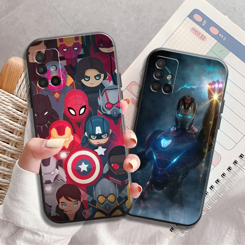 

USA Marvel Comics Phone Cases For Samsung S20 FE S20 S8 Plus S9 Plus S10 S10E S10 Lite M11 M12 S21 Ultra Back Cover TPU