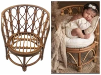 newborn photography props handmade vintage bamboo chair baby bed girl boy photography props newborn photo posing props baby crib