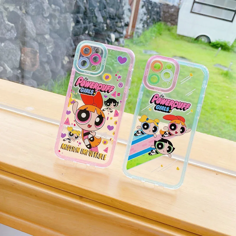 

Cute CartoonThe Powerpuff Girls Phone Cover For iPhone 13 12 11 Pro XR XS MAX 8 X 7 Plus Case