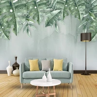 custom photo wallpaper modern 3d green leaf mural living room bedroom background wall home decor papel de parede 3d sala fresco