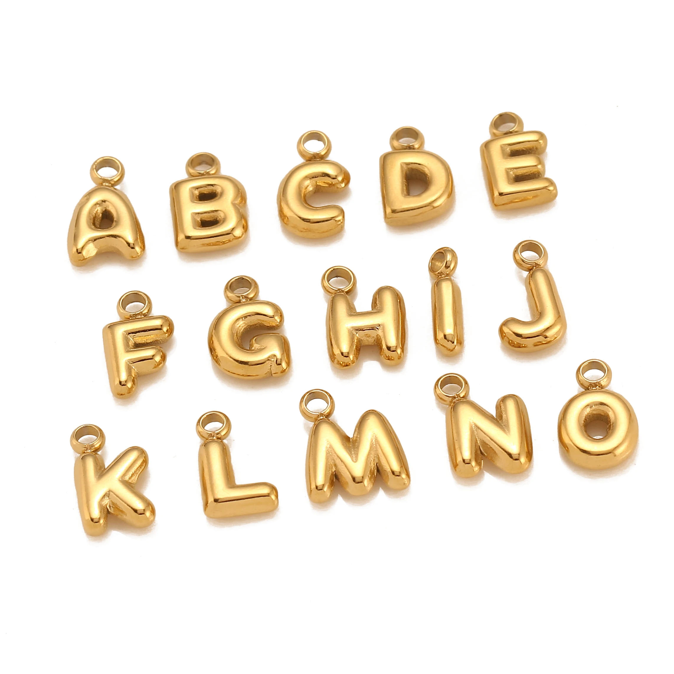 Подвески из нержавеющей стали с буквами 3 шт