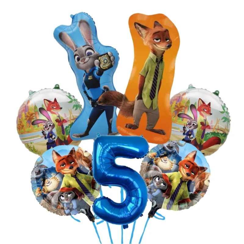 

Набор воздушных шаров «Зверополис» Disney 7 шт.