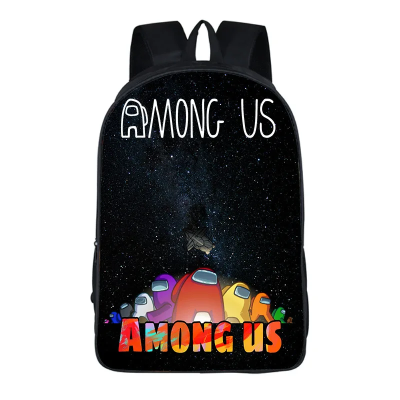 

The New Among Us Game Peripheral Children's Schoolbag Space Werewolf Kills Students' Backpack To Reduce The Burden Backpack