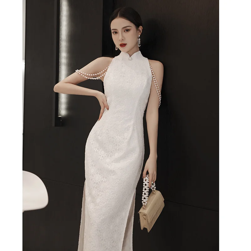 

Cheongsam, small evening dress, summer improved dress, women's light luxury, small number, high-end, medium and long style