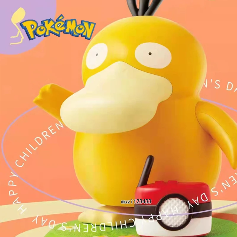 

Pokemon Psyduck Dancing Swing Sounding Toy DIY Portable Music Box Anime Action Figure Kids Toys Children Birthday Gifts