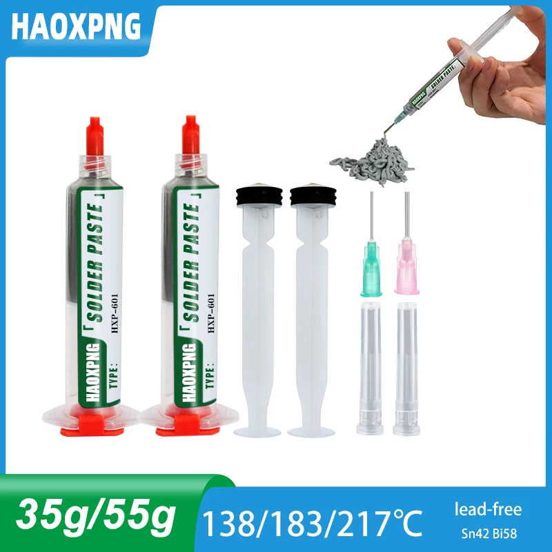 Бессвинцовая паяльная паста в шприце низкотемпературный флюс для пайки