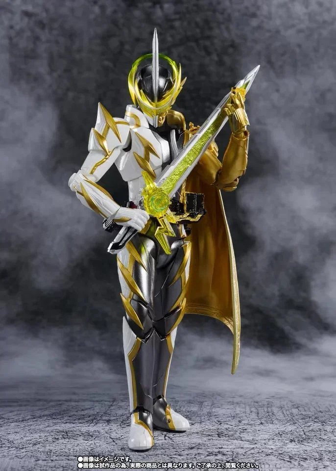 Фото Kamen Rider SABER, Holy Blade, SHF, Espada, Aladdin, Thunder Sword Yellow Thunder Фигурка Коллекция моделей Игрушка Gif Bandai Instock №4
