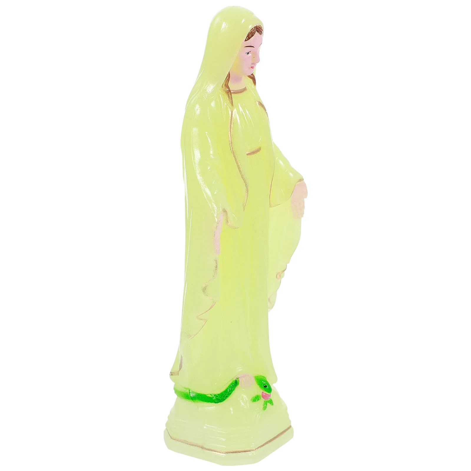 

Joseph Mini Figurines Virgin Mary Adornment Religious Ornament Church Miniature Catholicism Style Plastic Tabletop Miss Craft