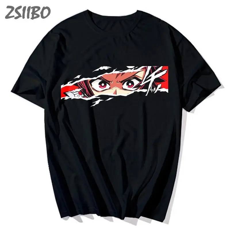 Kimetsu No Yaiba мужские/женские мужские футболки с демоном аниме Харадзюку Япония Kawaii