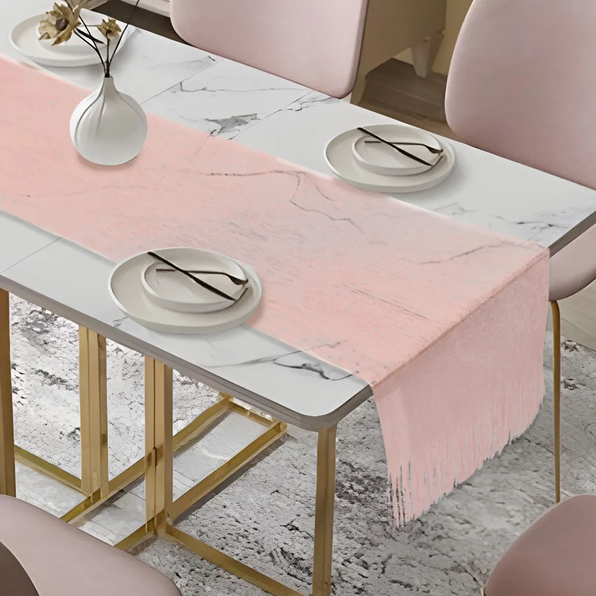 Скатерть с кисточками 30x180 см